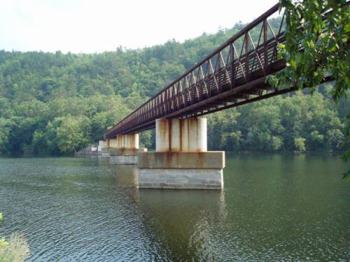 Appalachian Trail Foot Bridge Crossing the James River
